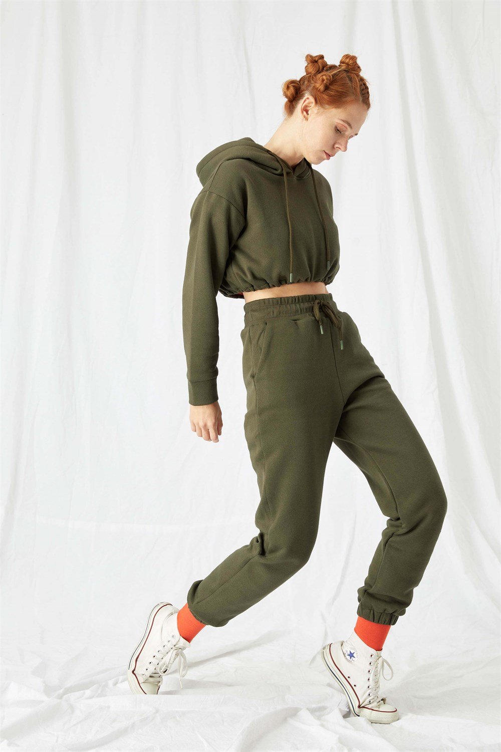 Kadın Jogger Haki Eşofman Altı