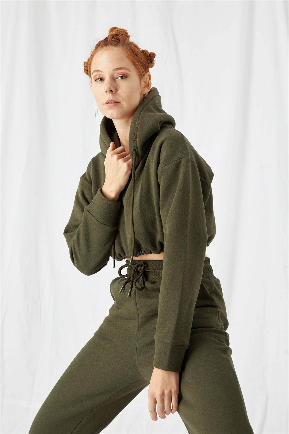 Kadın Jogger Haki Eşofman Altı