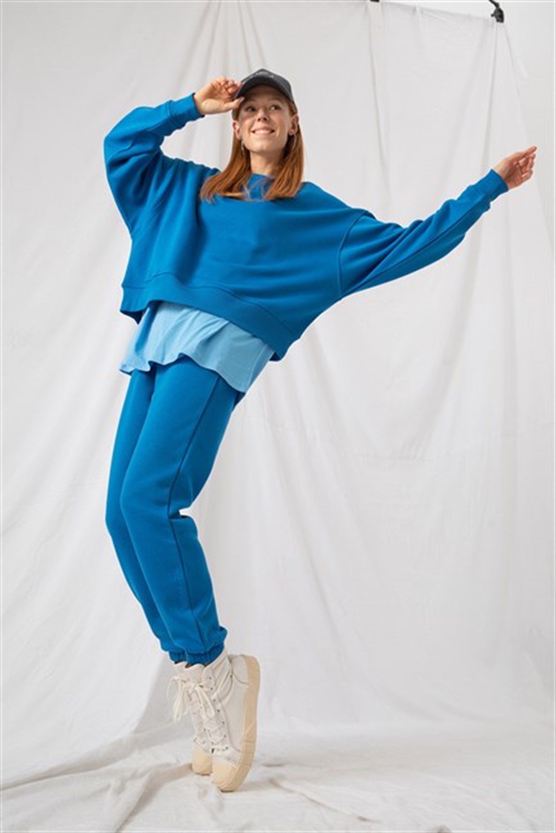 Kadın Jogger Mavi Eşofman Altı