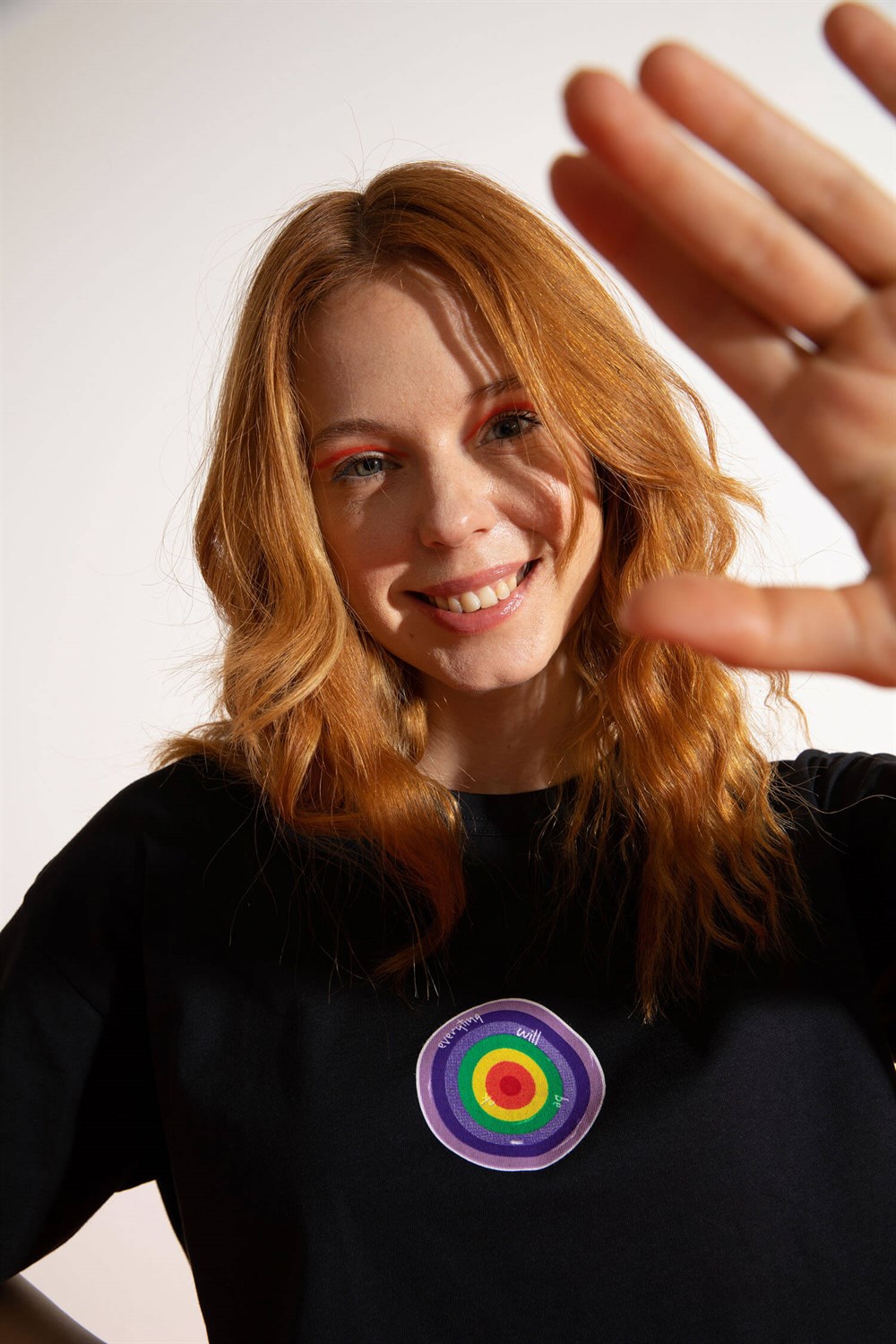 Kadın Kısa EWBO Siyah T-Shirt