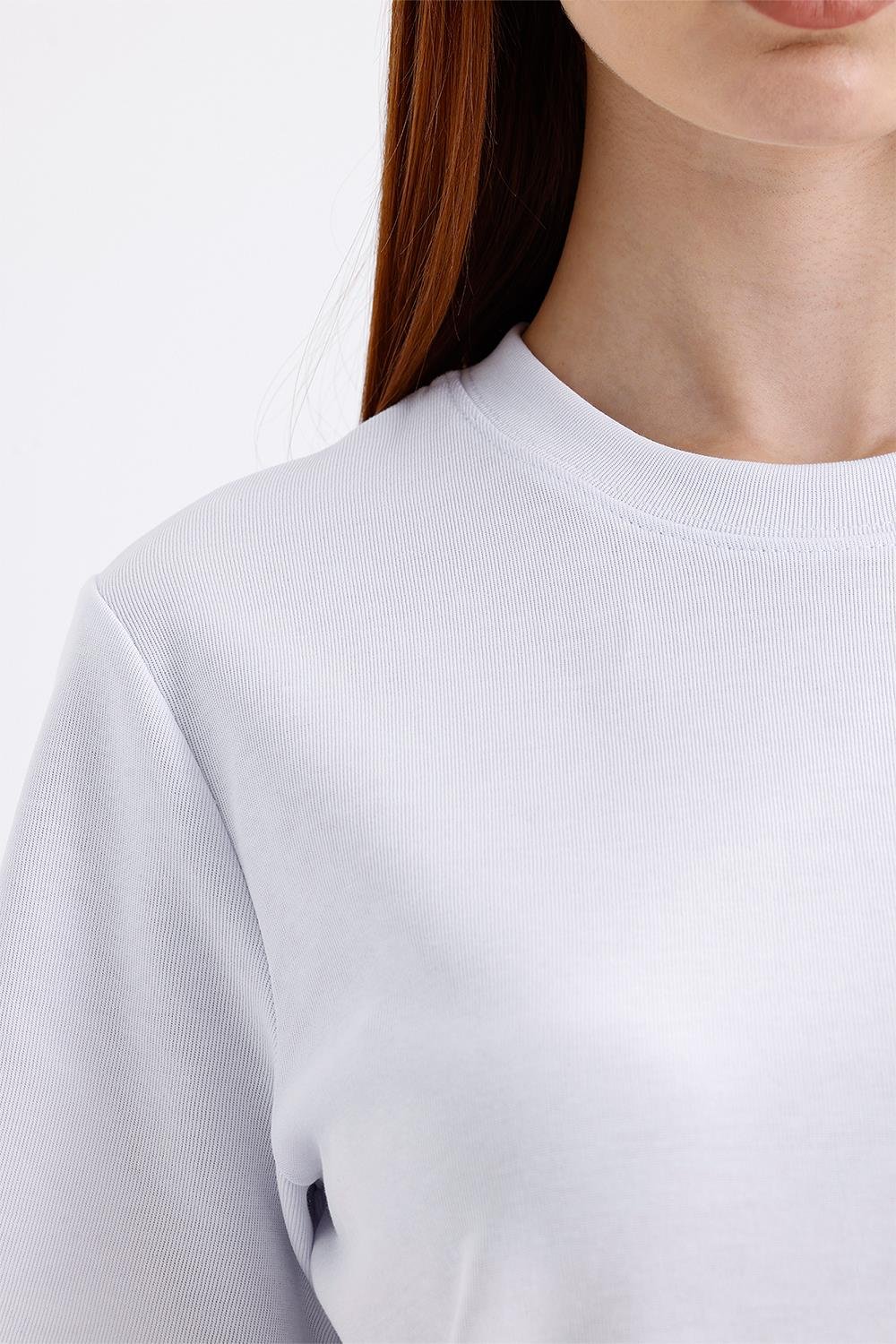 Kadın Kısa Kollu Basic Beyaz T-Shirt