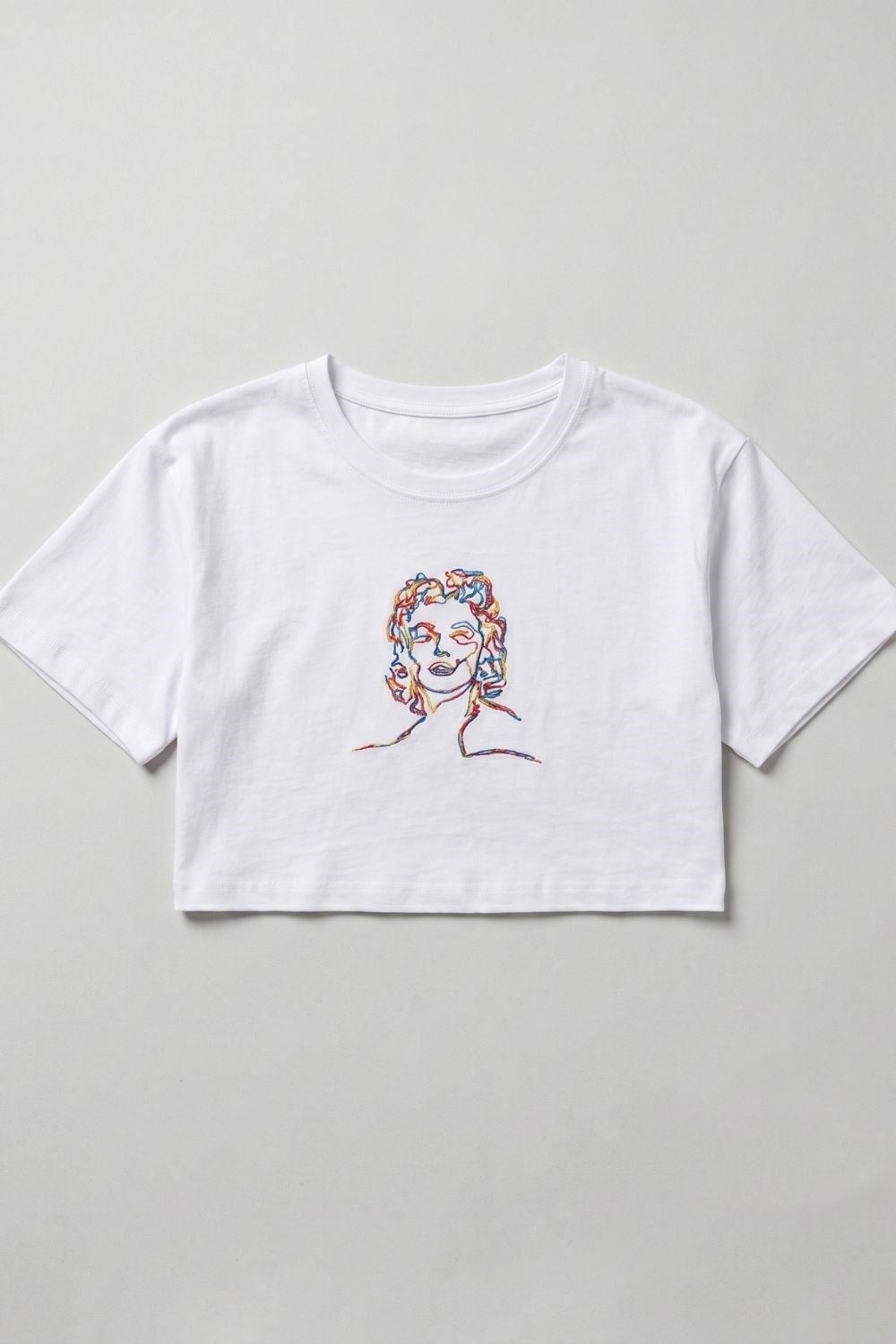 Kadın Kısa M.M. Beyaz T-Shirt