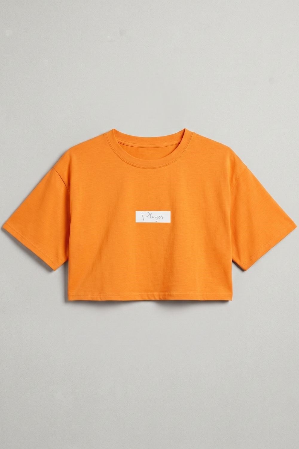 Kadın Kısa Player Turuncu T-Shirt