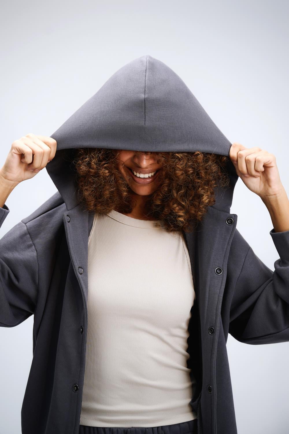Kadın Timeless Bang Oversize Antrasit Sweatshirt
