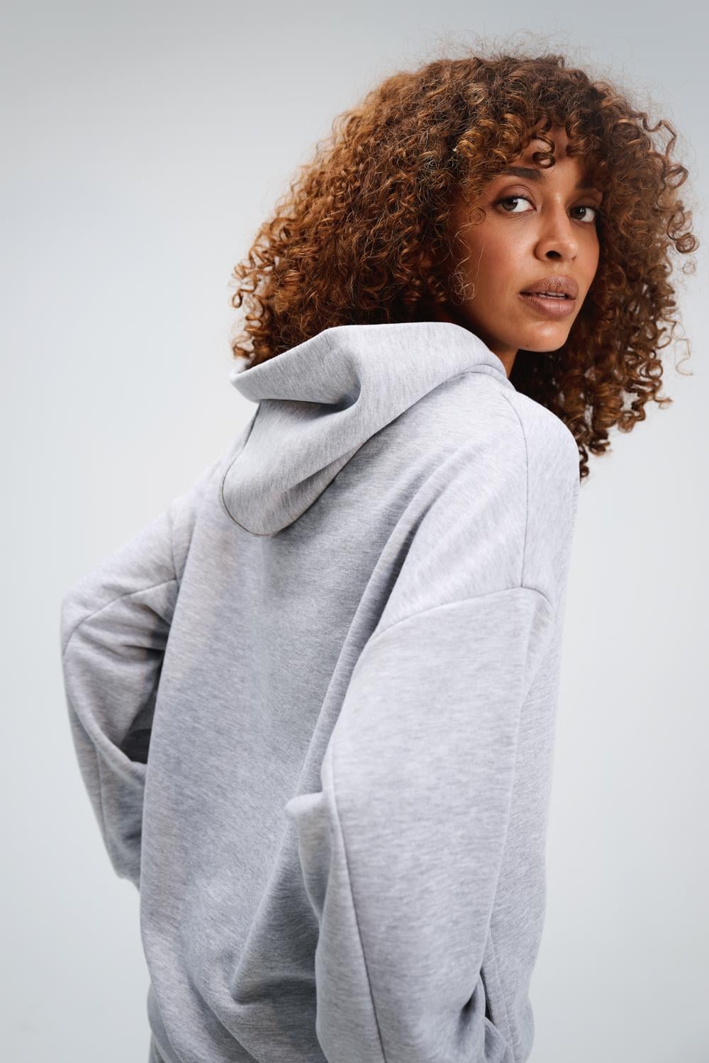 Kadın Timeless Bang Oversize Gri Sweatshirt