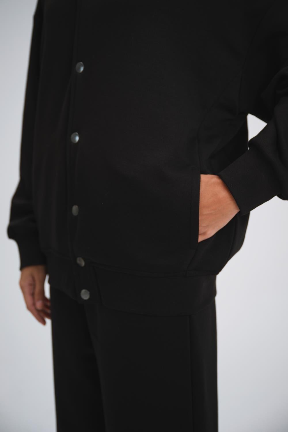 Kadın Timeless Bang Oversize Siyah Sweatshirt