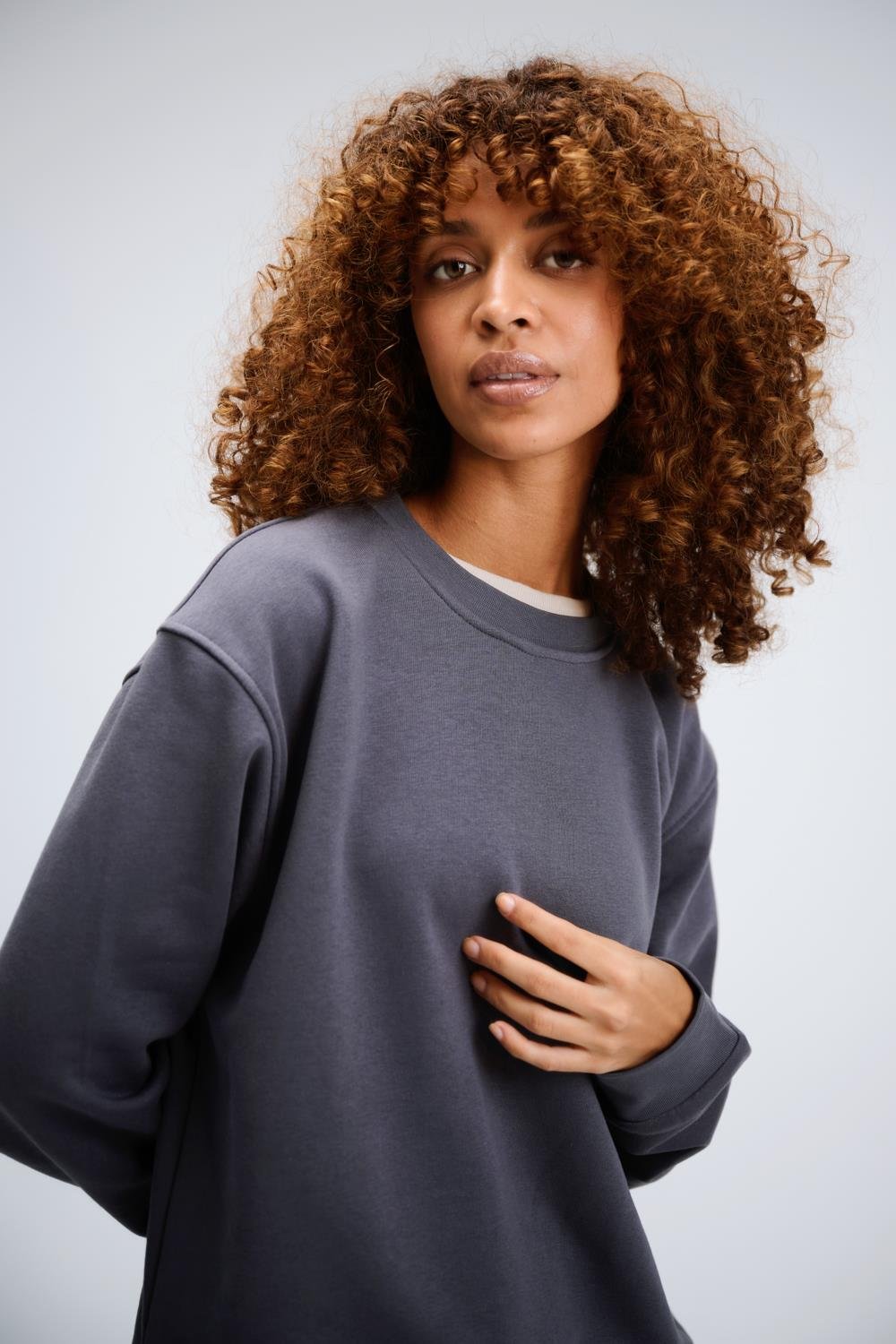 Kadın Timeless Oversize Antrasit Sweatshirt