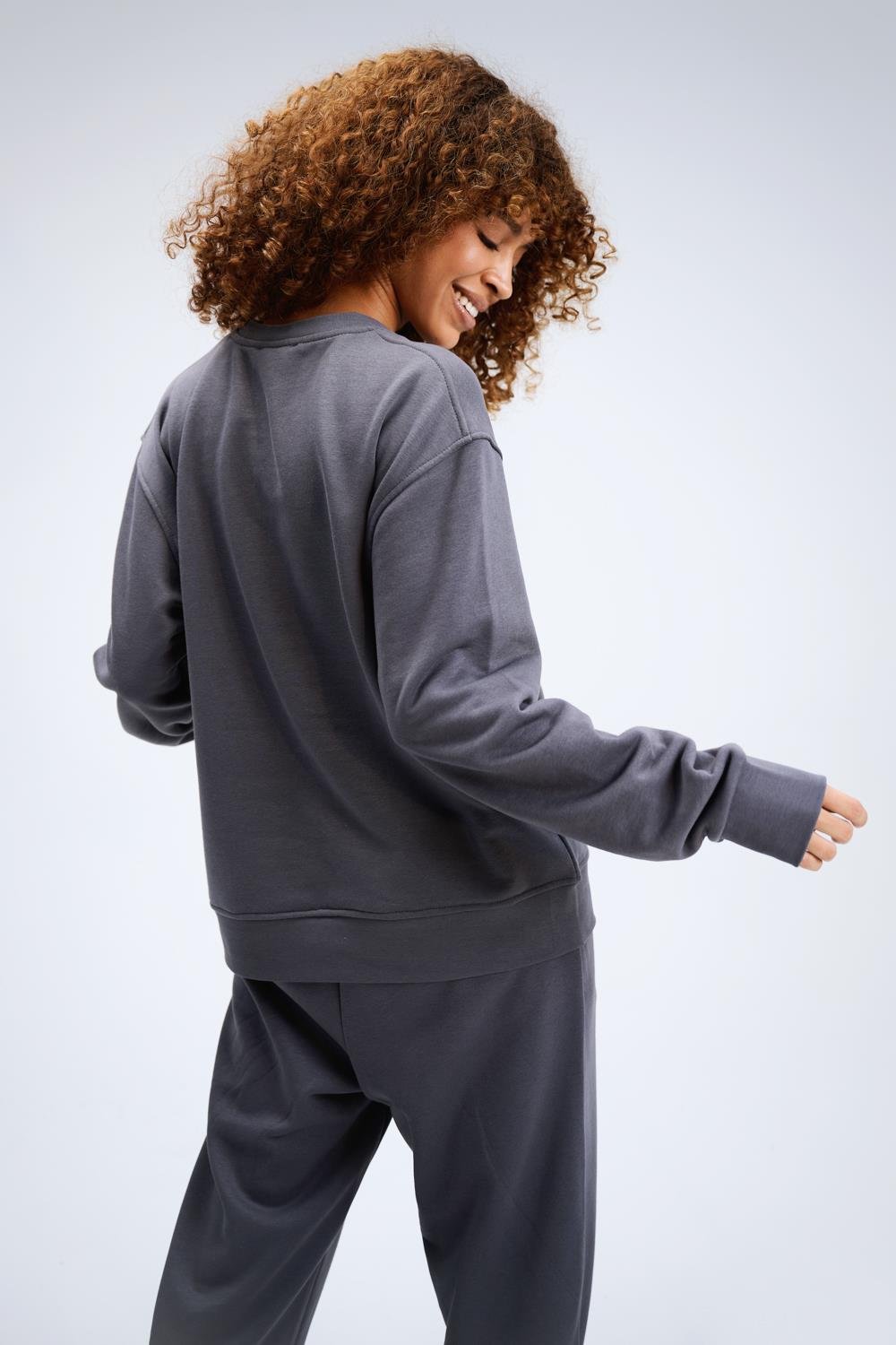 Kadın Timeless Oversize Antrasit Sweatshirt