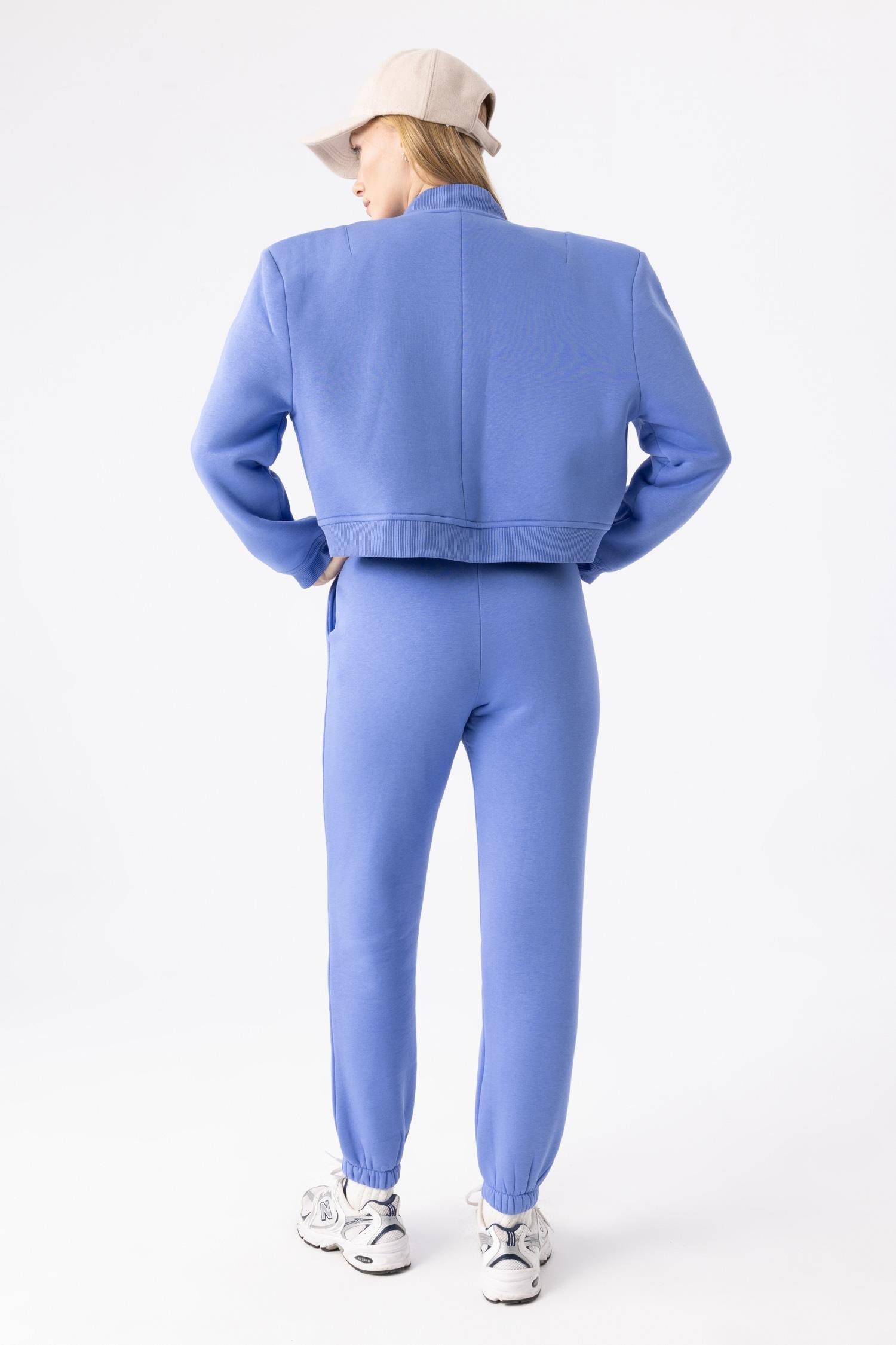 Kadın Vatkalı İndigo Ceket