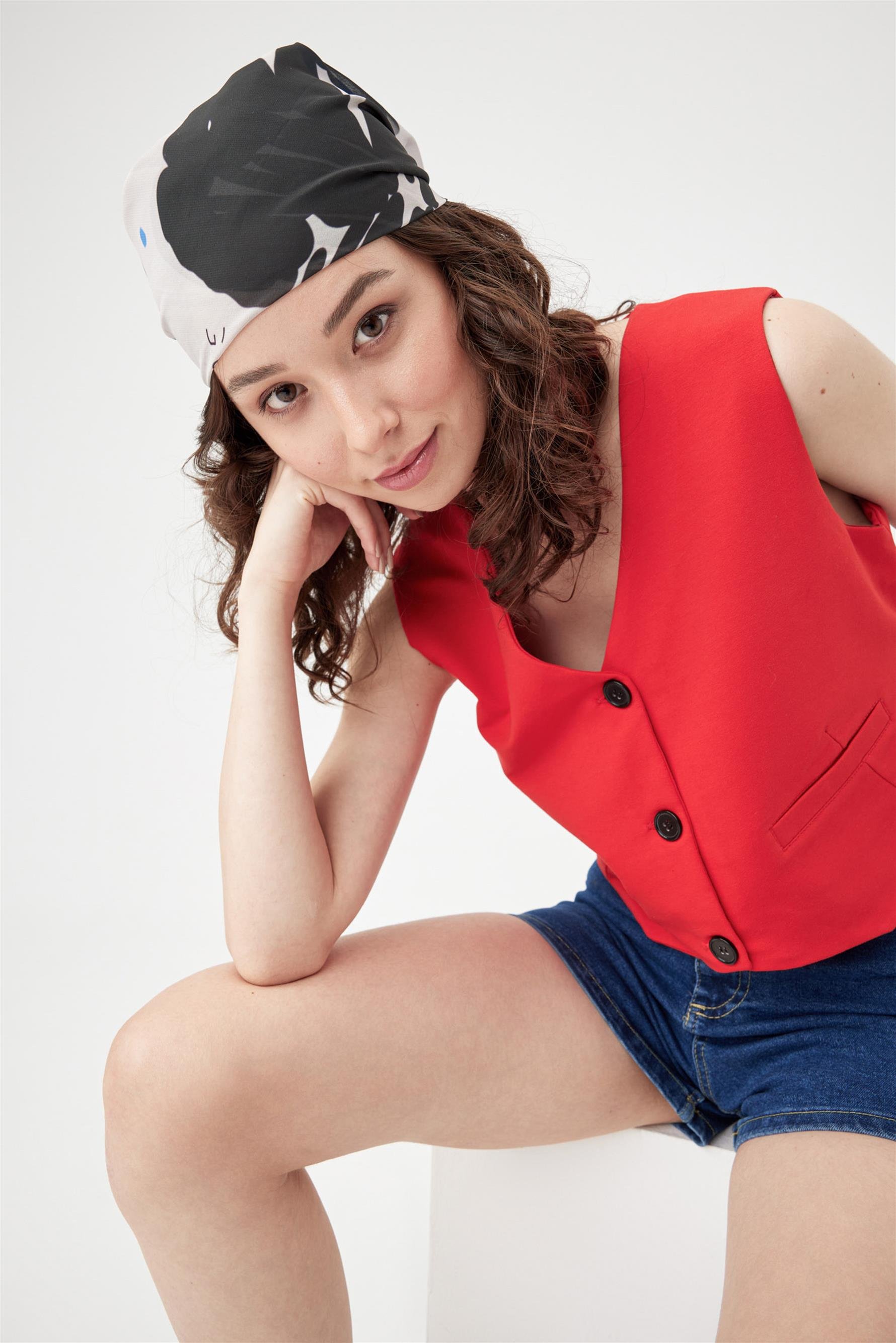 Kadın Viber Kırmızı Yelek