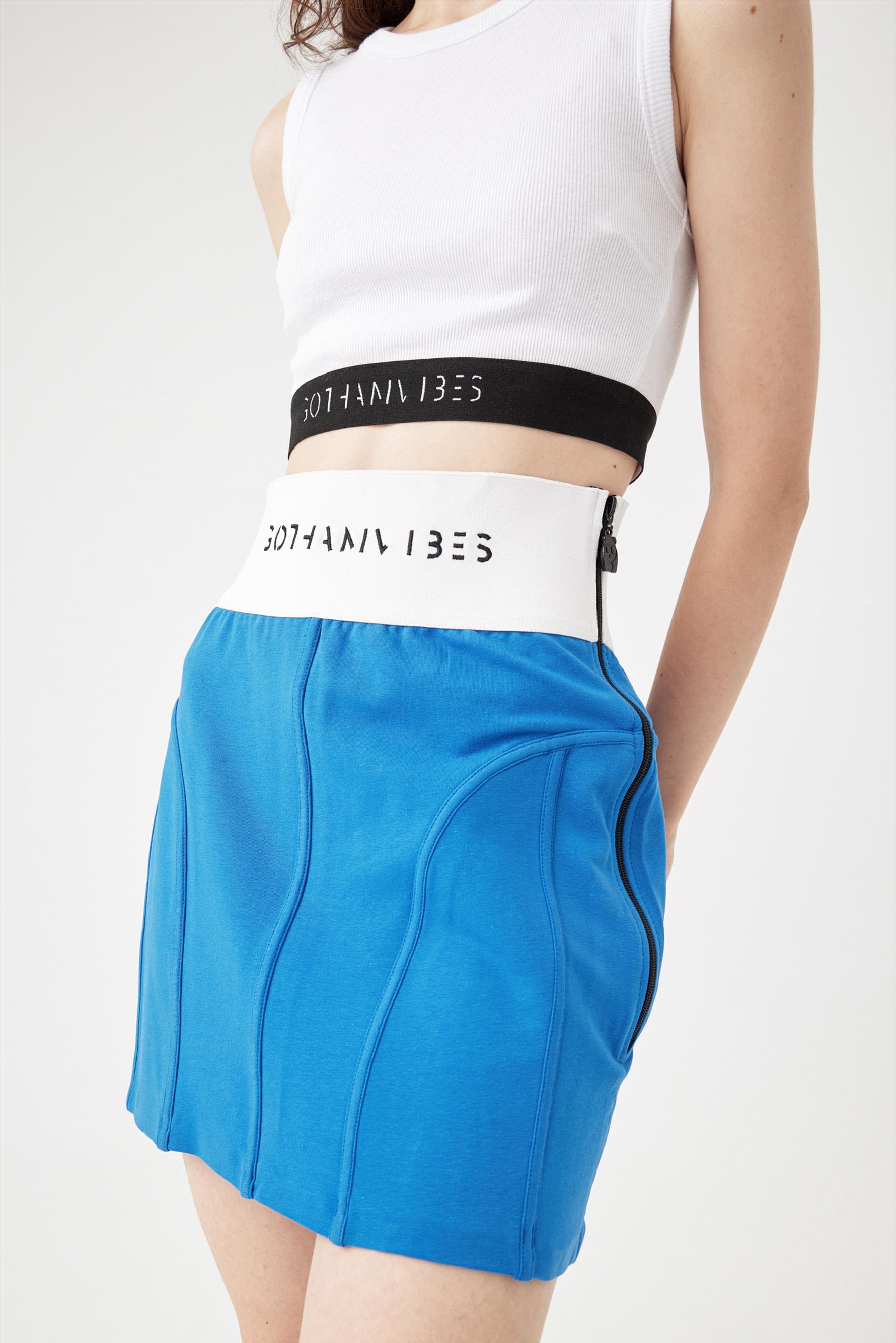 Kadın Viber Saks Mavi Etek