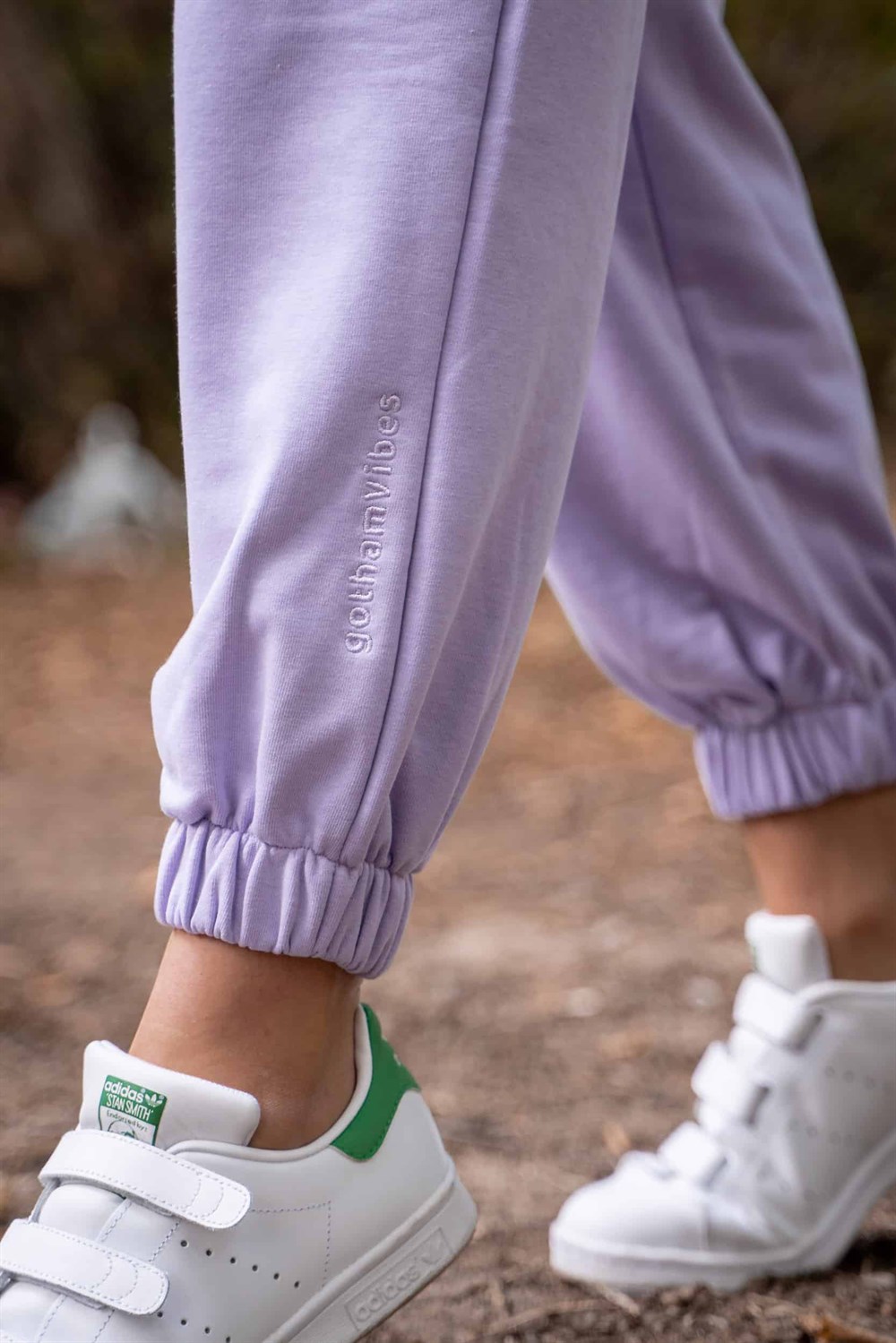 Kadın Yüksek Bel Lila Eşofman Altı