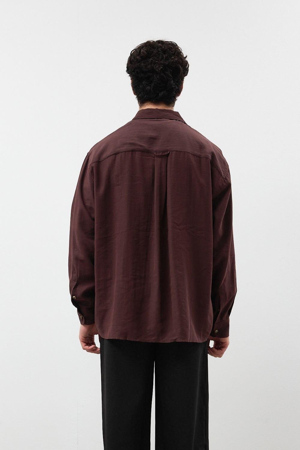 Modal Kiremit Dökümlü Gömlek