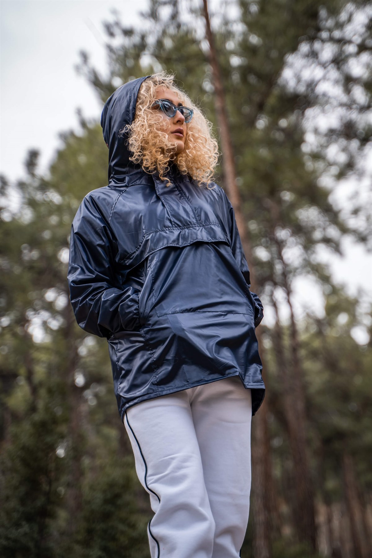 NAVY BLUE RAINCOAT