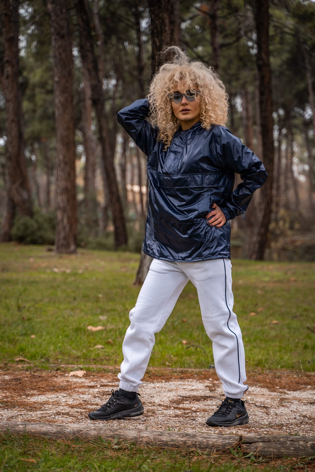 NAVY BLUE RAINCOAT