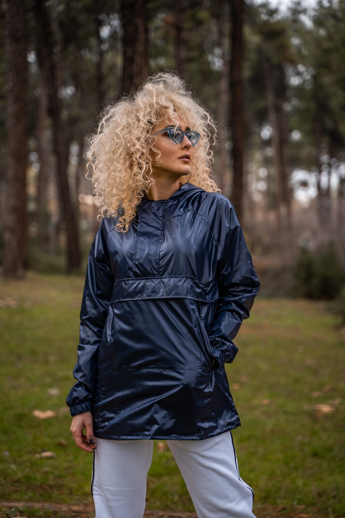 NAVY BLUE RAINCOAT