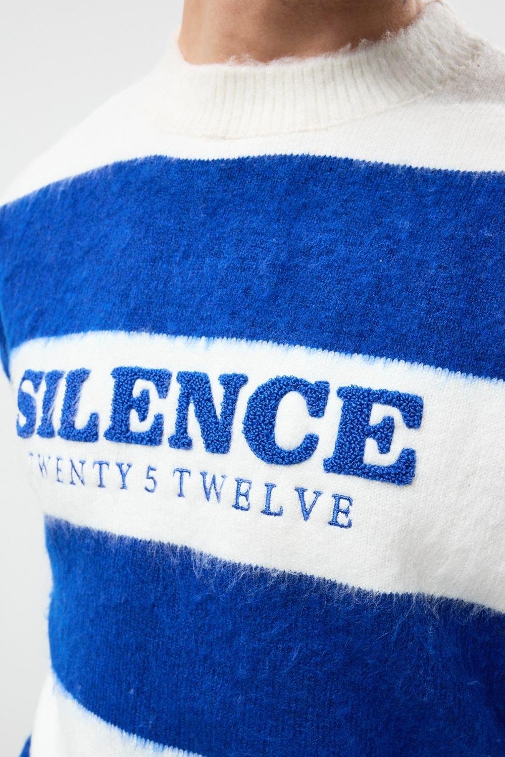 Saks Oversize Çizgili Kazak