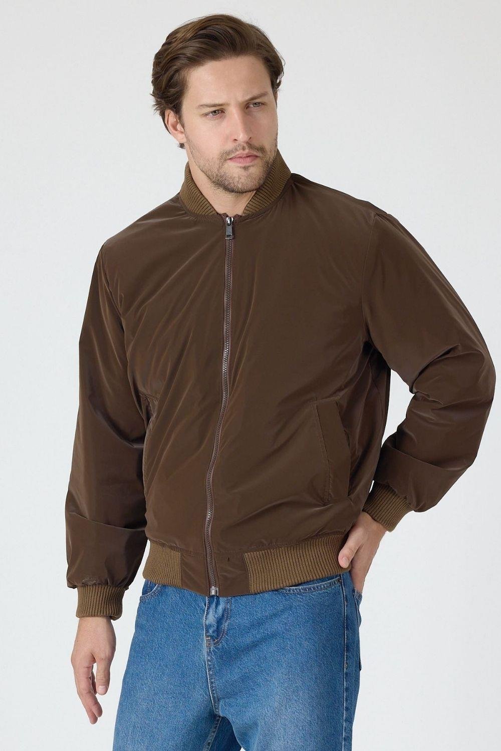 Vibes x Vesto Bomber Kahverengi Ceket 014