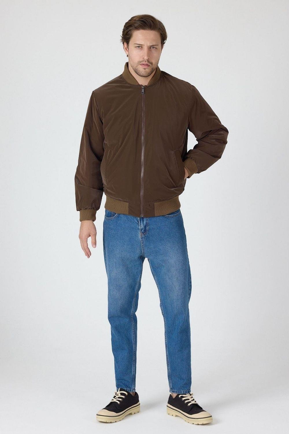 Vibes x Vesto Bomber Kahverengi Ceket 014