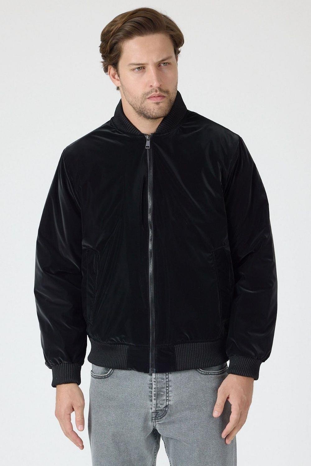 Vibes x Vesto Bomber Siyah Ceket 013