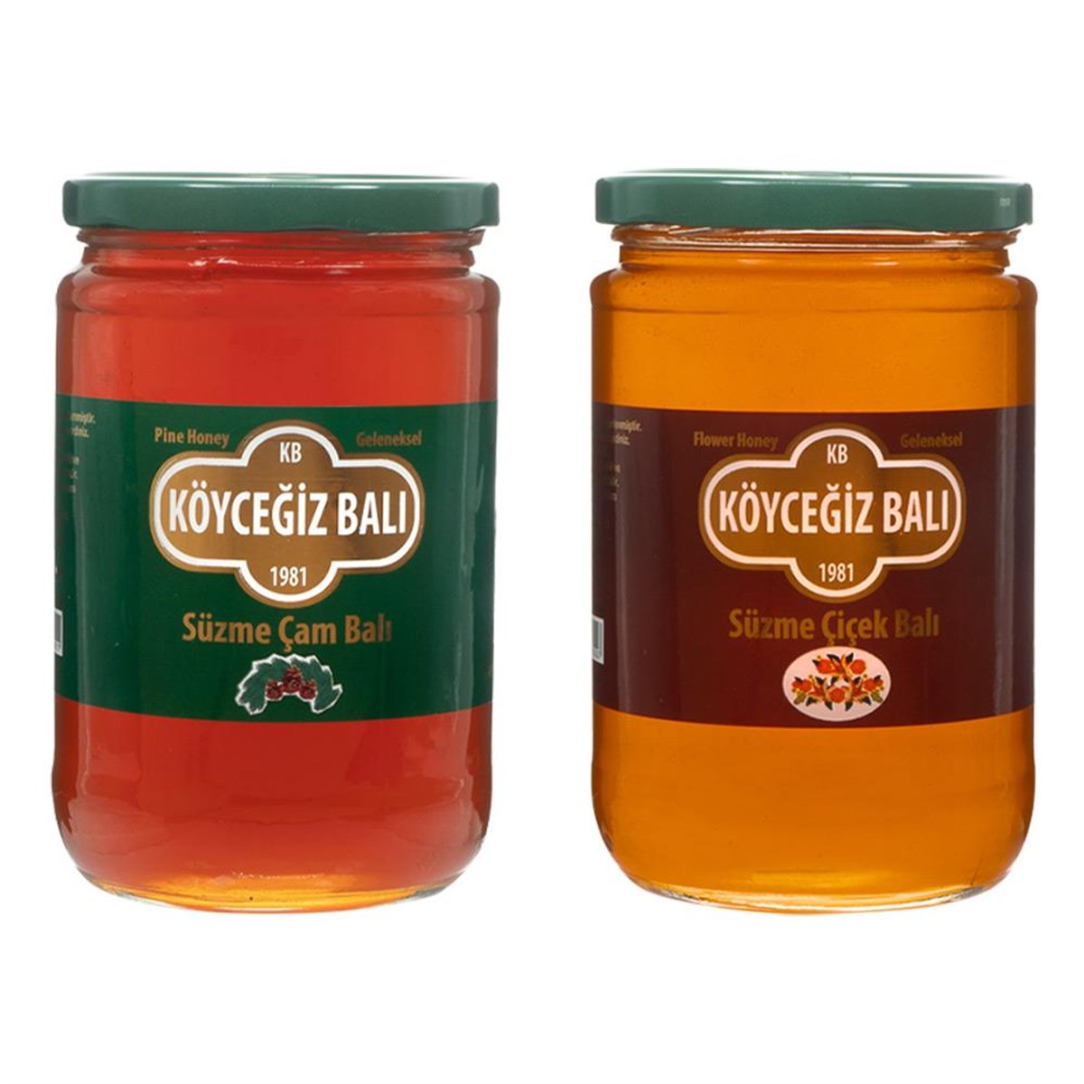 Köyceğiz Balı Çam Balı 850 G Cam Kavanoz + Köyceğiz Balı Çiçek Balı 850 G Cam Kavanoz Paketi