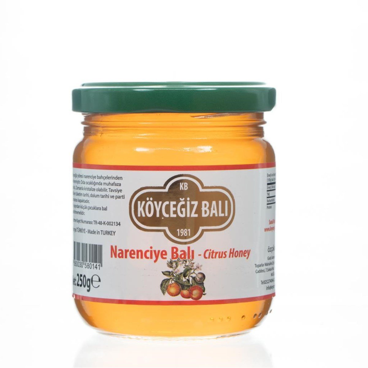 Köyceğiz Balı Narenciye Balı 250 G Cam Kavanoz