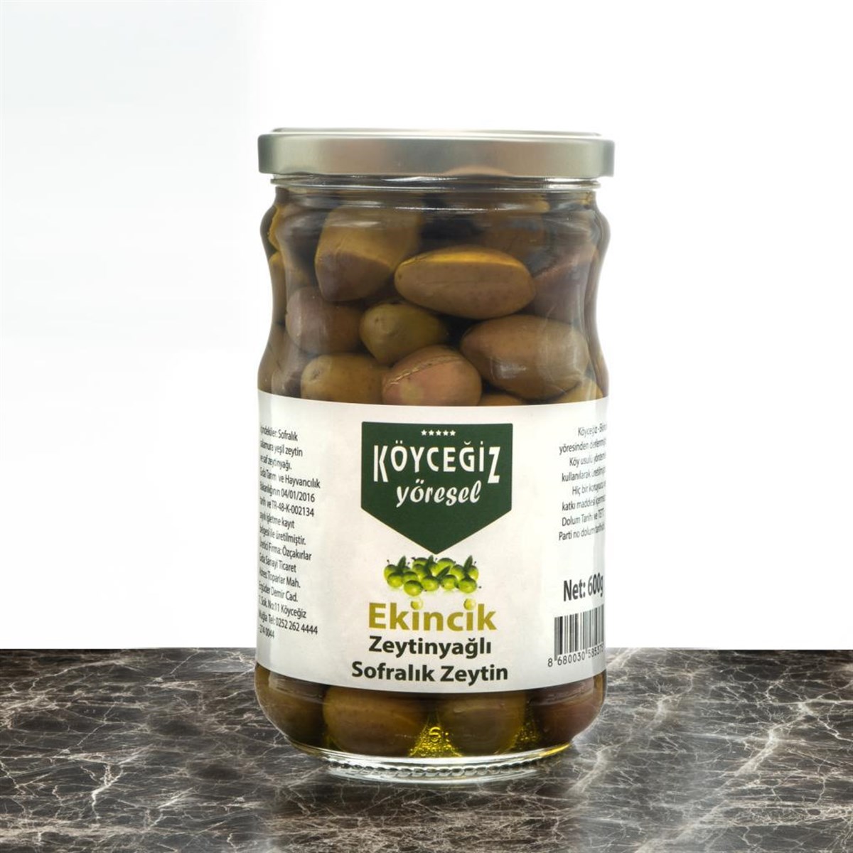 Köyceğiz Yöresel Ekincik Sofralık Zeytin 600 G