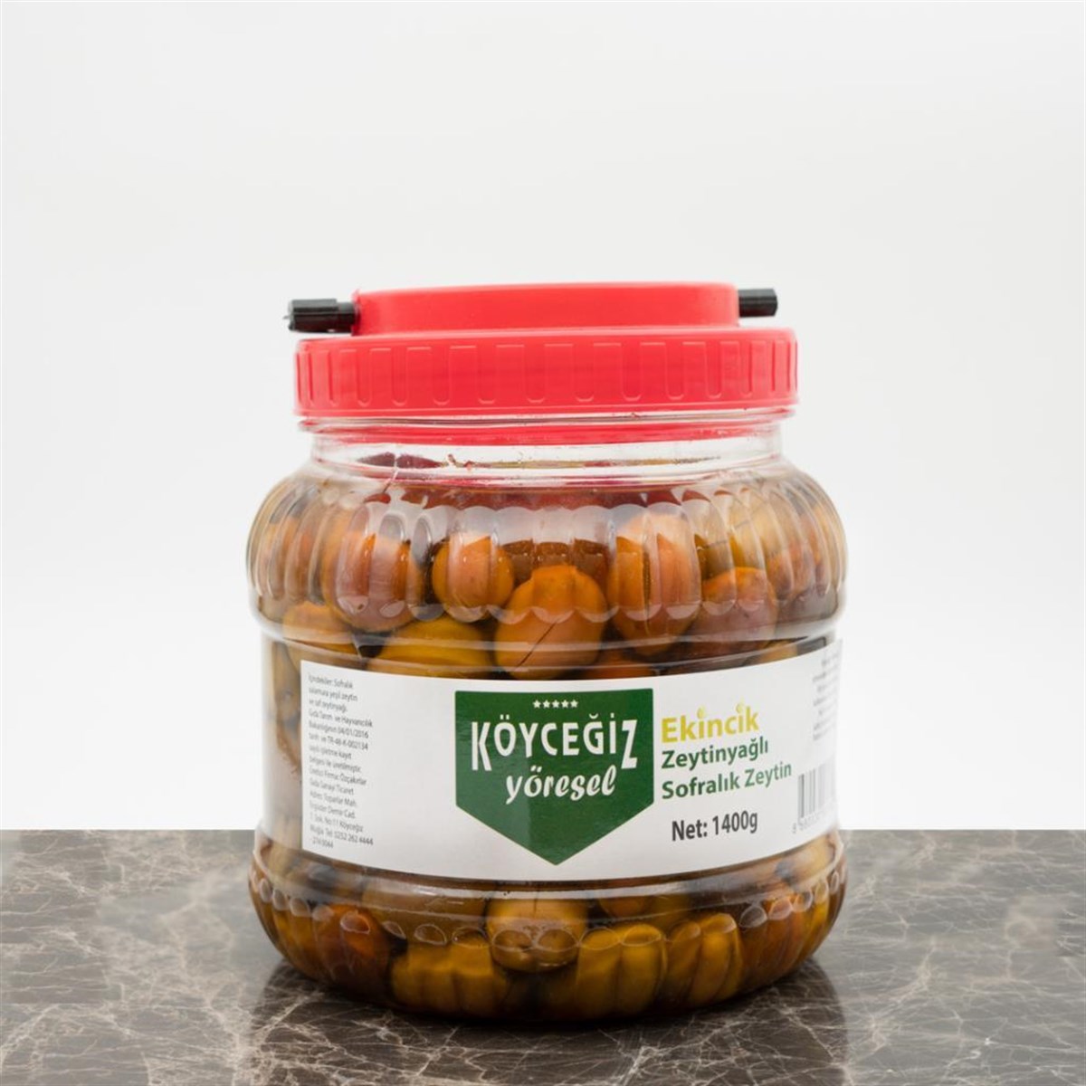 Köyceğiz Yöresel Ekincik Sofralık Zeytin 1400 g