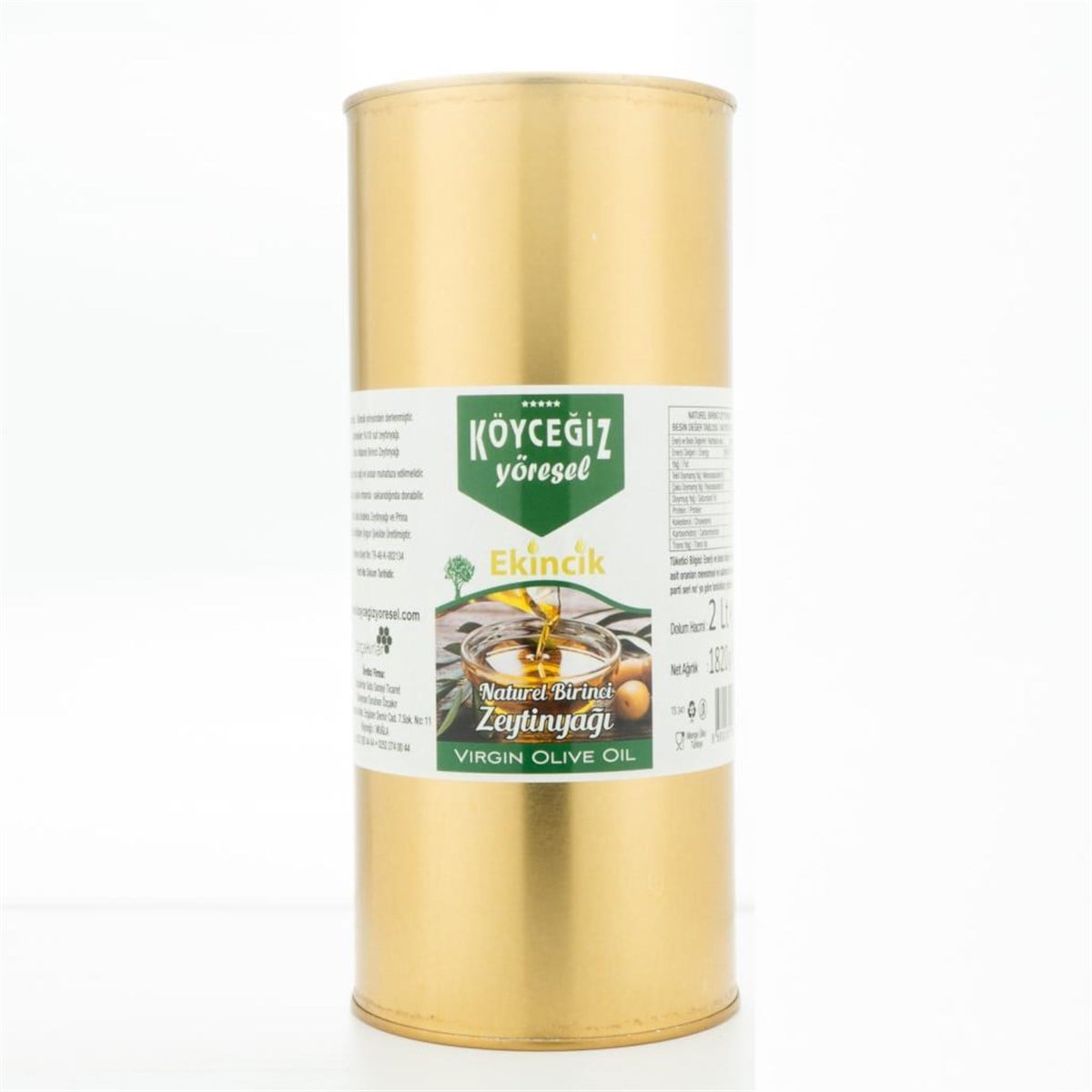 Köyceğiz Yöresel Naturel Birinci Zeytinyağı 2 Lt