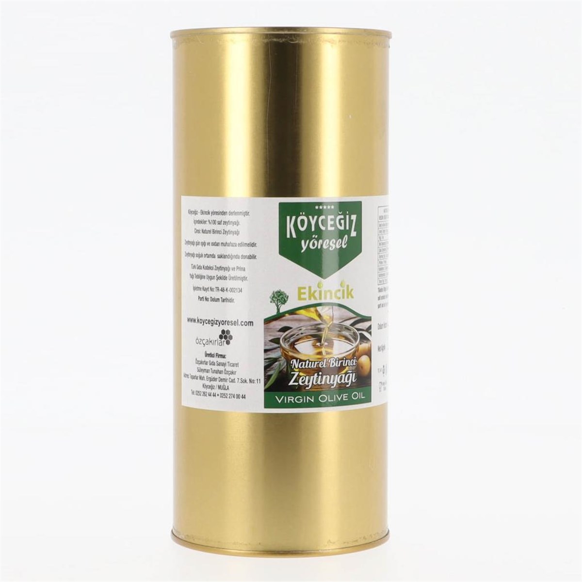 Köyceğiz Yöresel Naturel Birinci Zeytinyağı 2 Lt