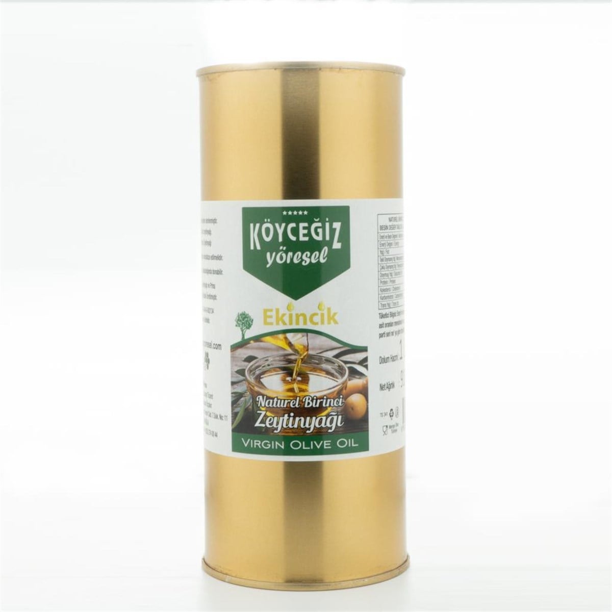 Köyceğiz Yöresel Naturel Birinci Zeytinyağı 1 Lt