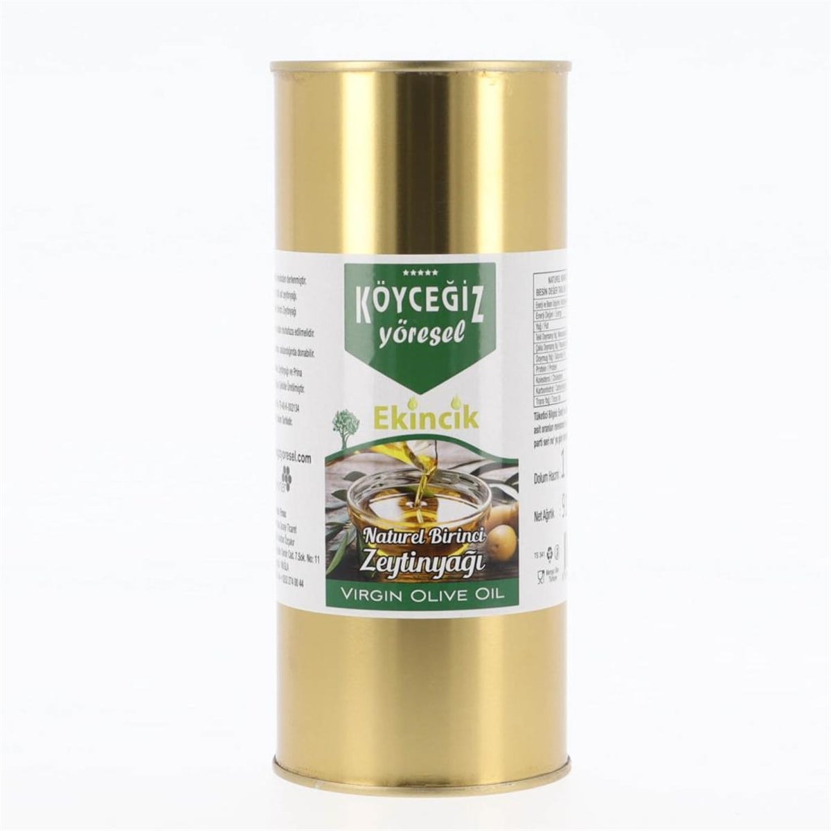 Köyceğiz Yöresel Naturel Birinci Zeytinyağı 1 Lt