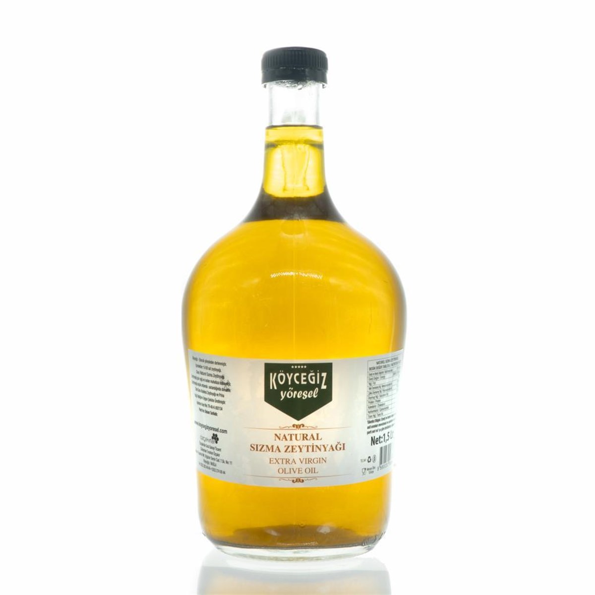 Köyceğiz Yöresel Naturel Sızma Zeytinyağı 1.5 Lt