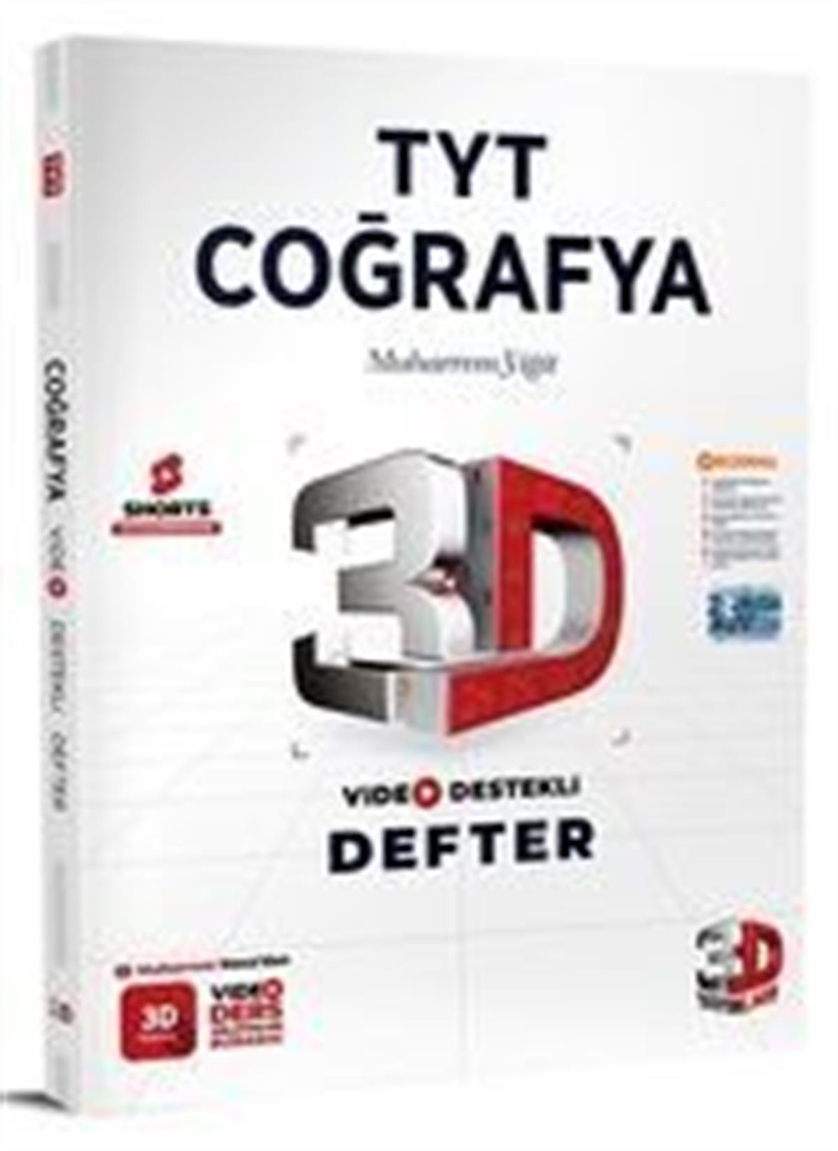 3D Yayınları TYT Coğrafya Video Destekli Defter