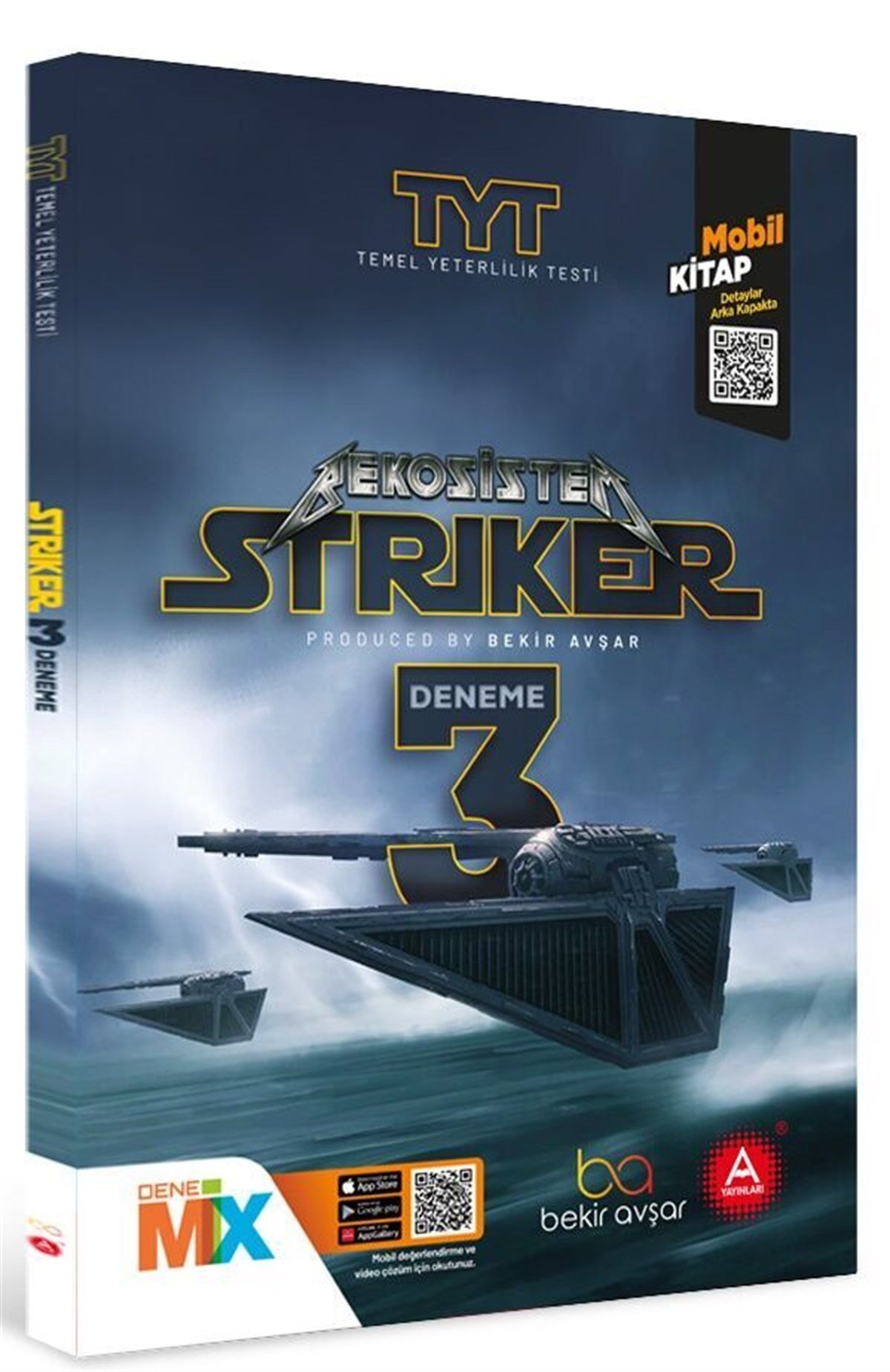 A Yayınları Striker TYT 3 lü Deneme Tamamı Video Çözümlü Mobil Kitap Hediyeli