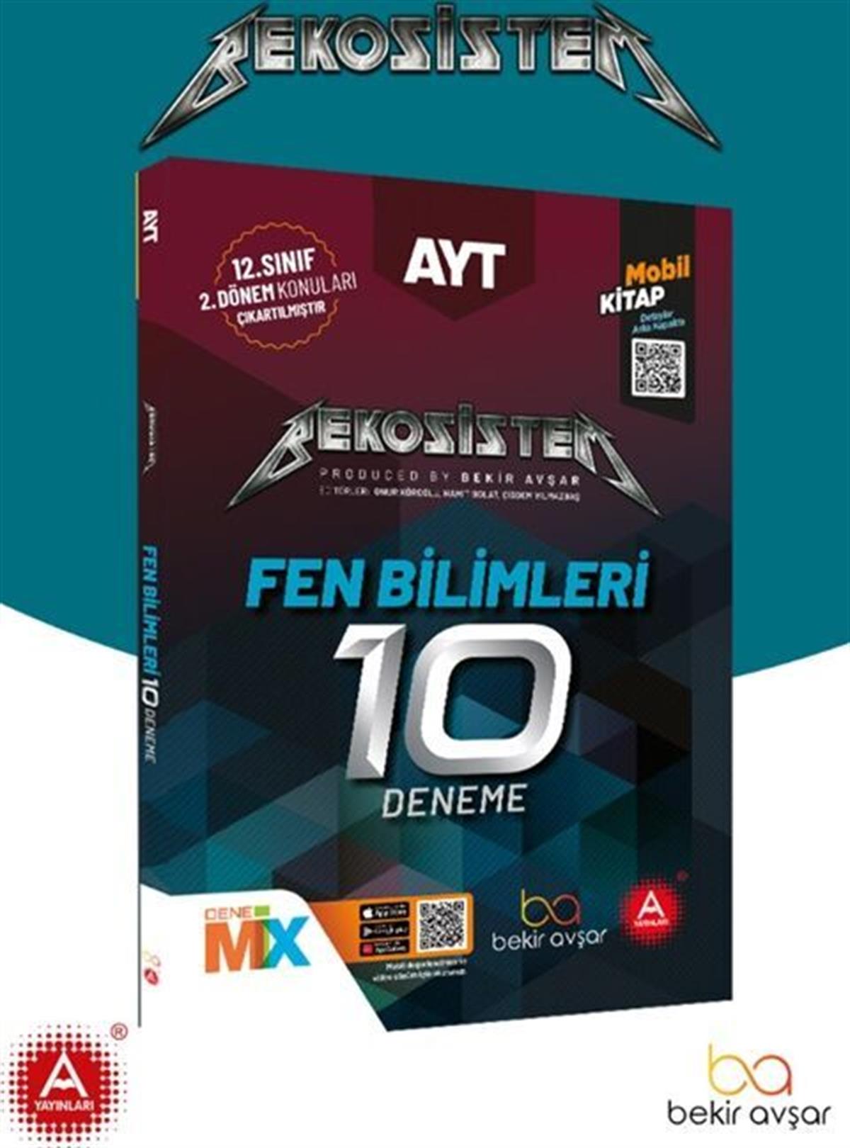 A Yayınları AYT Fen Bilimleri BekoSistem 10 lu Deneme