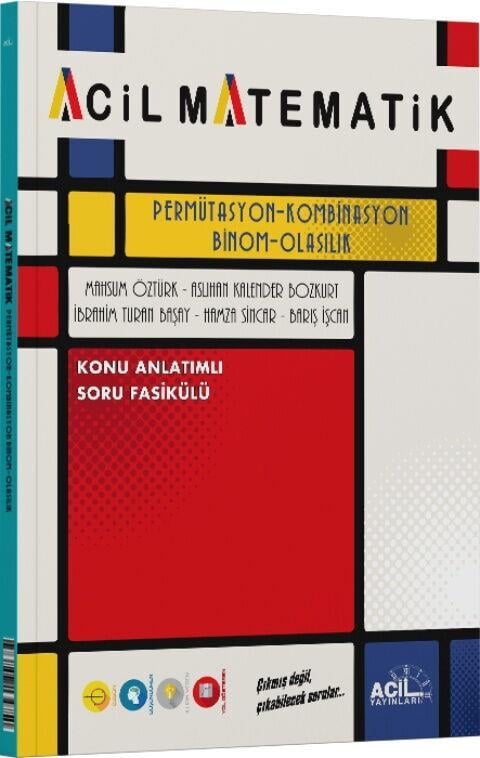 Acil Yayınları AYT Permütasyon Kombinasyon Binom Olasılık Konu Anlatımlı Soru Fasikülü