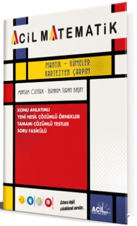 Acil Yayınları Mantık Kümeler Kartezyen Çarpım Konu Anlatımlı Soru Fasikülü