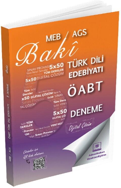 Adem Hakan Uzem 2025 MEB AGS ÖABT Baki Türk Dili Edebiyatı Öğretmenliği Dijital Çözümlü 5 Deneme