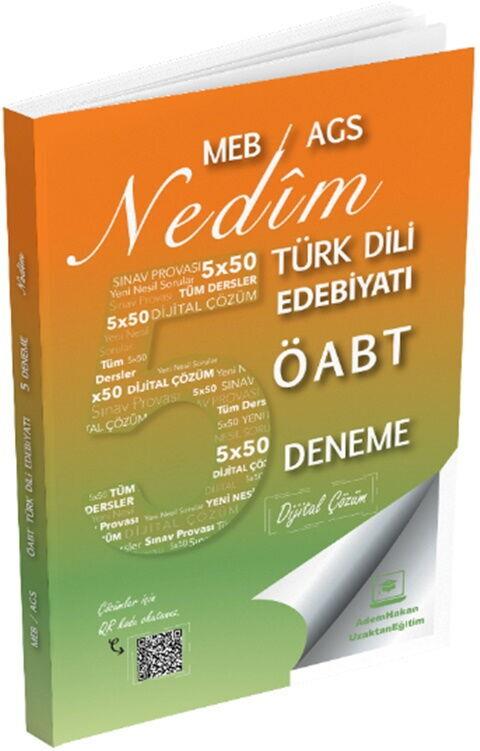 Adem Hakan Uzem 2025 MEB AGS ÖABT Nedim Türk Dili Edebiyatı Öğretmenliği Dijital Çözümlü 5 Deneme