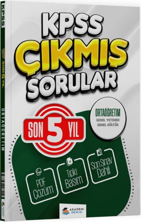 Akademi Denizi KPSS Genel Kültür Genel Yetenek Ortaöğretim Son 5 Yıl Çıkmış Sorular