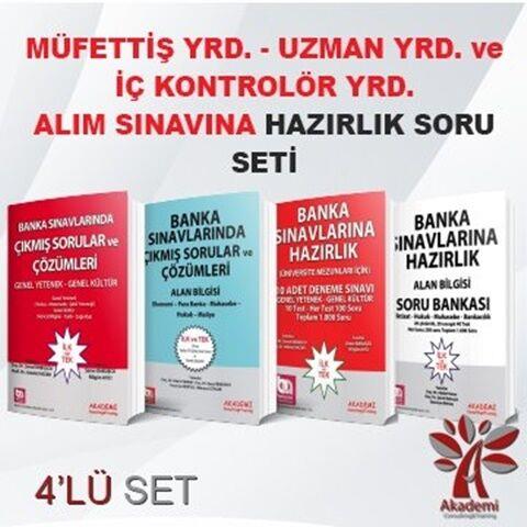 Akademi Eğitim Müfettiş Yardımcılığı Uzman Yardımcılığı ve İç Kontrolör Yardımcılığı Alım Sınavına Hazırlık 4 lü Soru Set
