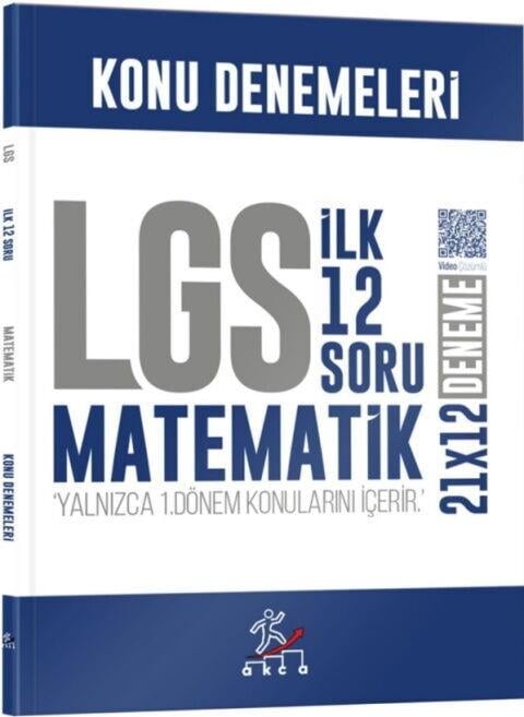 Akca Yayınları 8. Sınıf LGS Matematik 1. Dönem İlk 12 Soru Konu Denemeleri