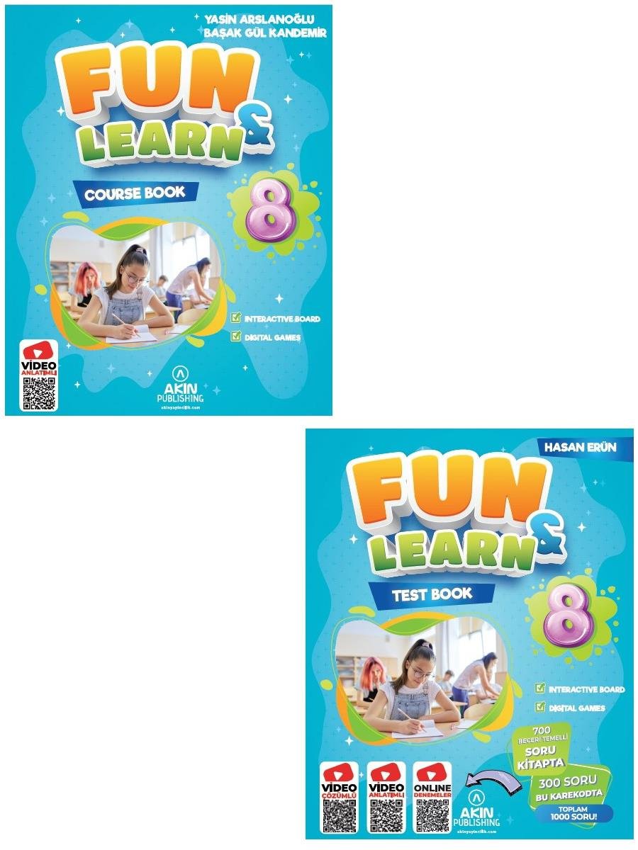 Akın Publishing Yayınları 8. Sınıf İngilizce Fun and Learn