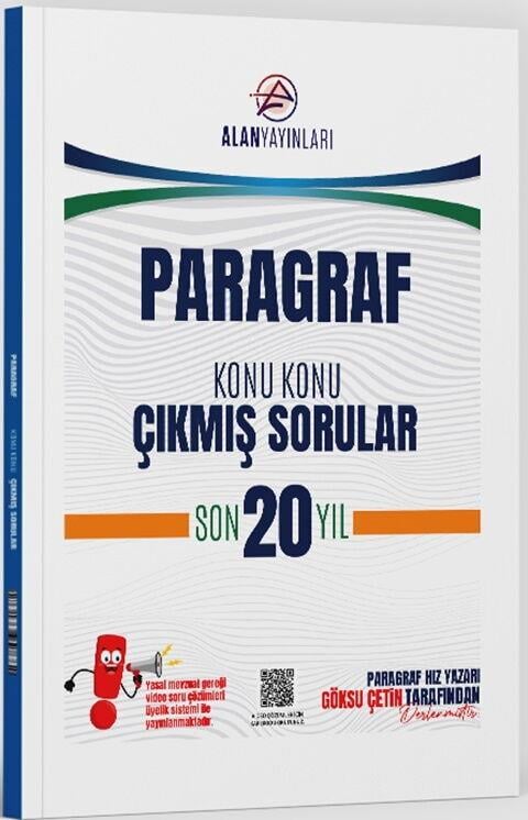 Alan Yayınları TYT MSÜ Paragraf Konu Konu Çıkmış Sorular Son 20 Yıl