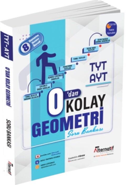 Alternatif Yayınları TYT AYT 0 Dan Kolay Geometri Soru Bankası