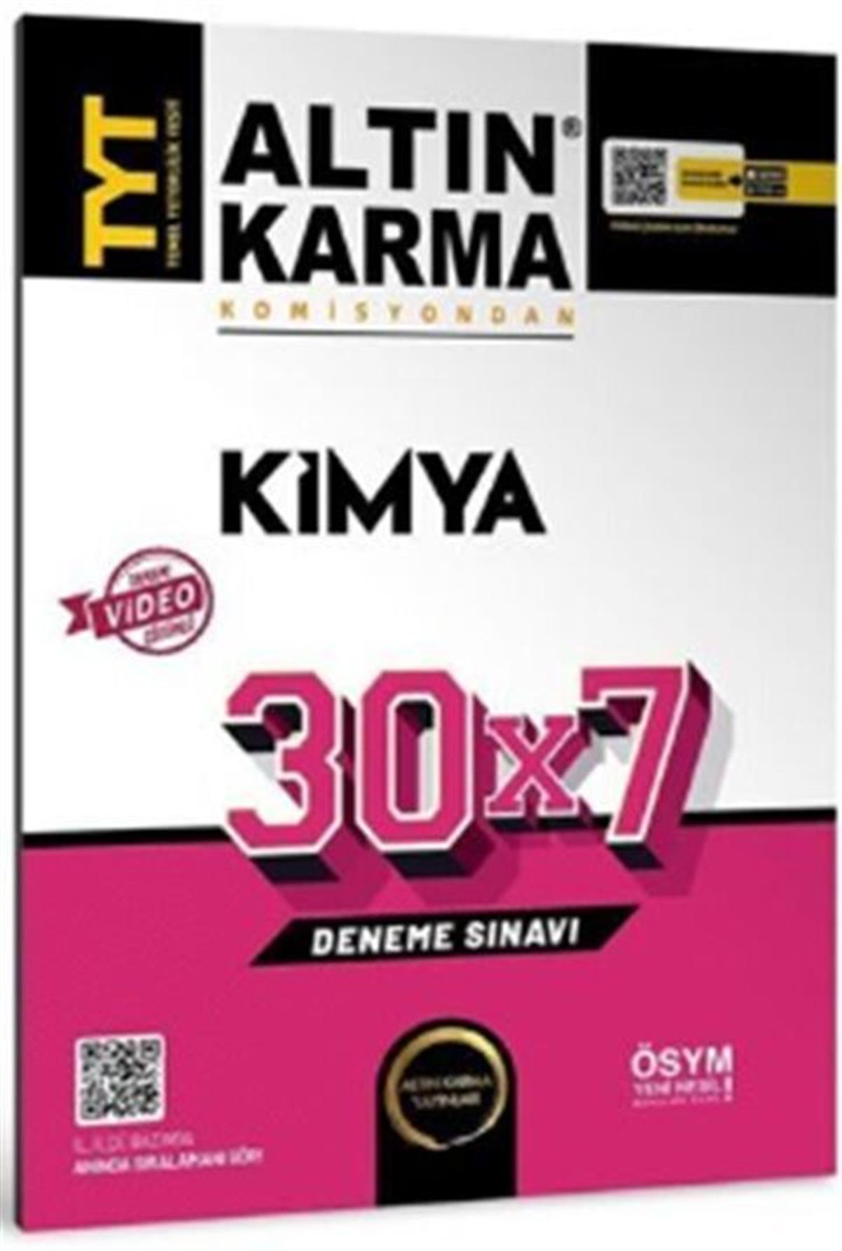 Altın Karma Yayınları TYT Kimya 30 x 7 Deneme