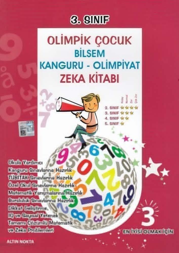 Altın Nokta Yayınları 3. Sınıf Olimpik Çocuk Bilsem Kanguru Olımpıyat Zeka Kitabı