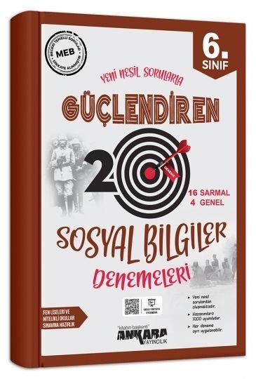 Ankara Yayıncılık 6. Sınıf Sosyal Bilgiler Güçlendiren 20 Deneme Sınavı