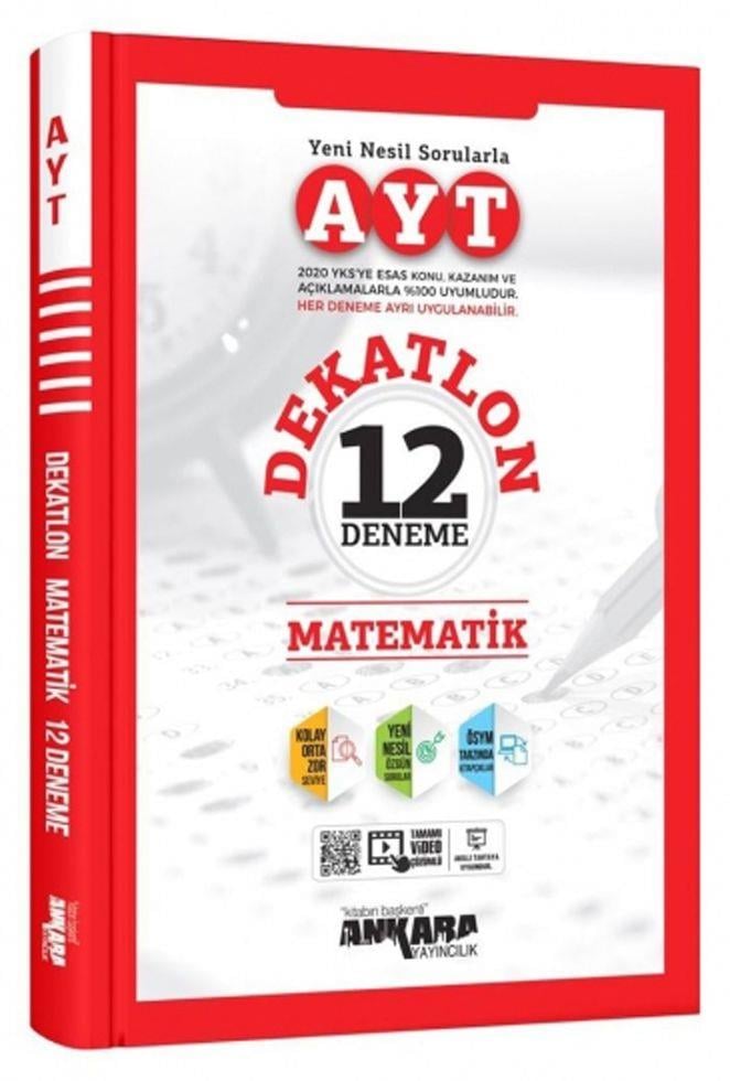 Ankara Yayıncılık AYT Matematik Dekatlon 12 Deneme